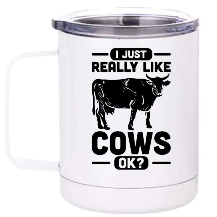 Cow Pet Farm Animal Cows Front & Back 12oz Stainless Steel Tumbler Cup