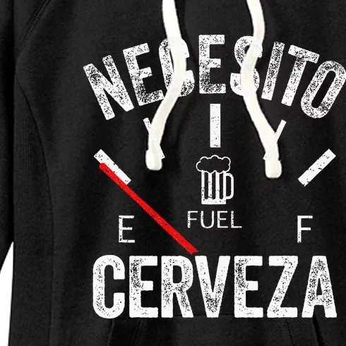 Cerveza Por Favor Necesito Cerveza Funny I Need Beer Women's Fleece Hoodie