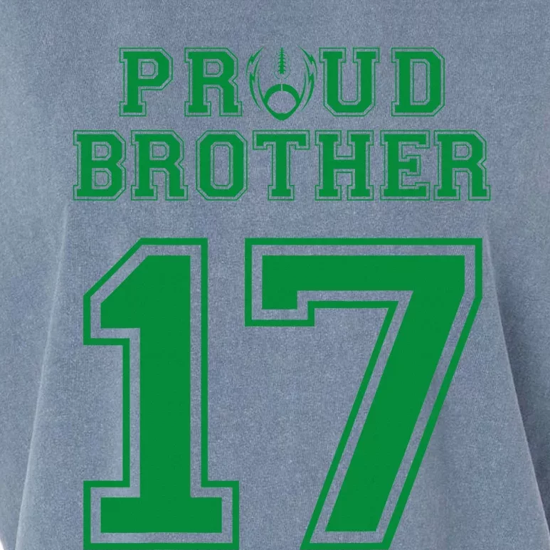 Custom Proud Football Brother Number 17 G Personalized Garment-Dyed Women's Muscle Tee