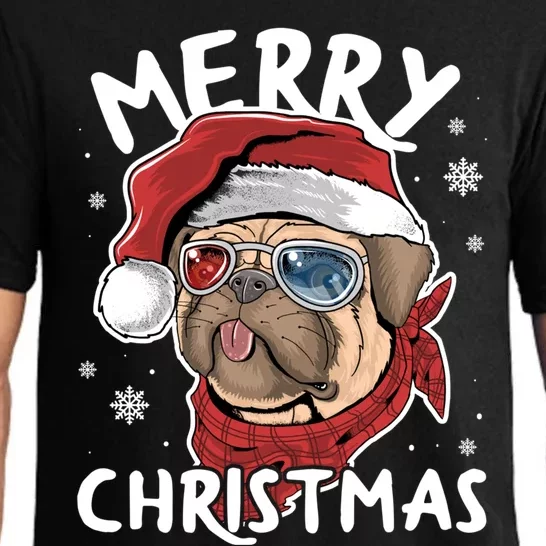 Christmas Pug Funny Christmas Pjs For Family And Dog Lovers Gift Pajama Set