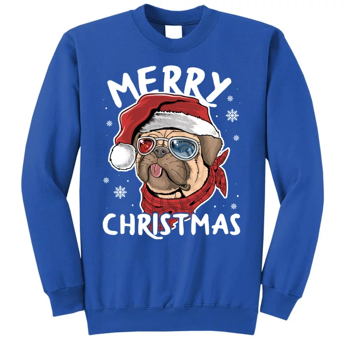 Christmas Pug Funny Christmas Pjs For Family And Dog Lovers Gift Tall Sweatshirt