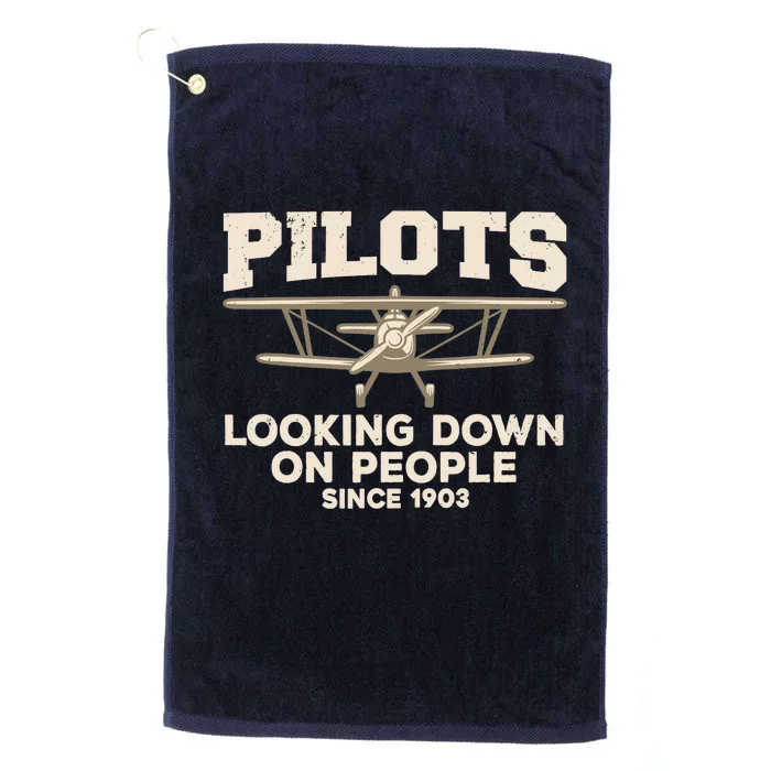 Cool Pilot For Aircraft Pilot Airplane Flying Platinum Collection Golf Towel