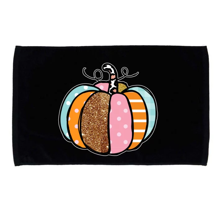 Colorful Pumpkin Festive Fall Microfiber Hand Towel