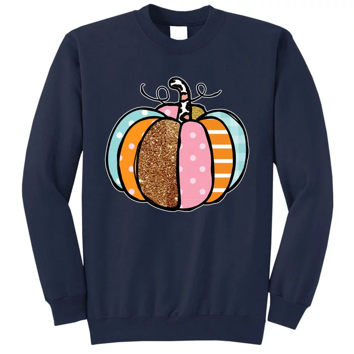 Colorful Pumpkin Festive Fall Tall Sweatshirt