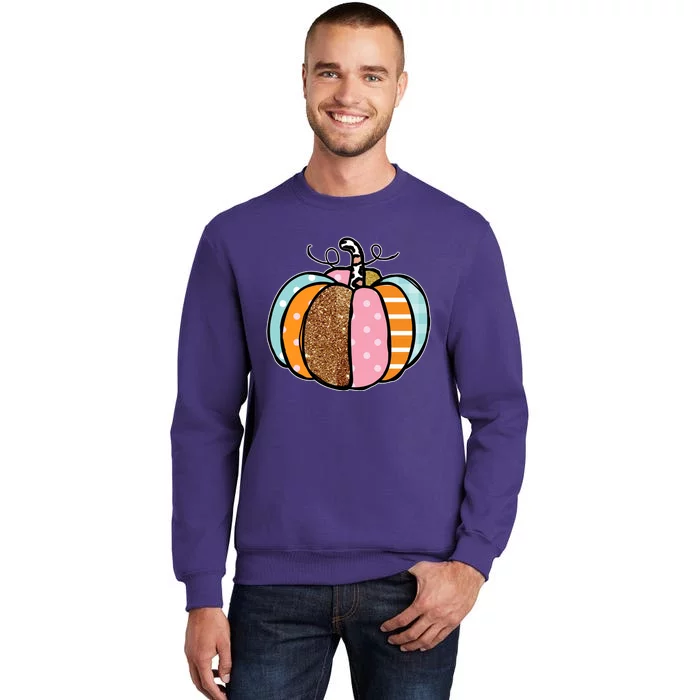 Colorful Pumpkin Festive Fall Sweatshirt