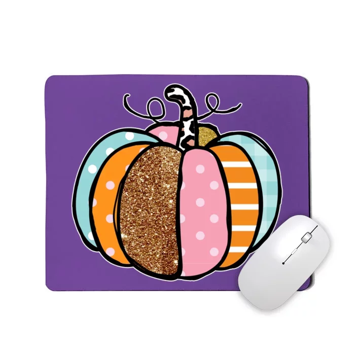 Colorful Pumpkin Festive Fall Mousepad