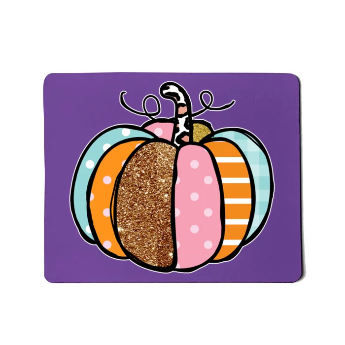 Colorful Pumpkin Festive Fall Mousepad