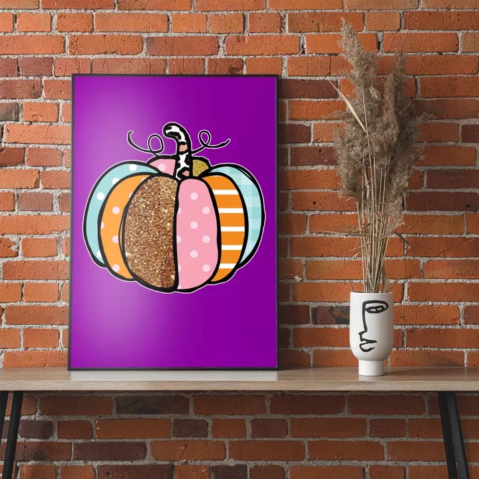 Colorful Pumpkin Festive Fall Poster