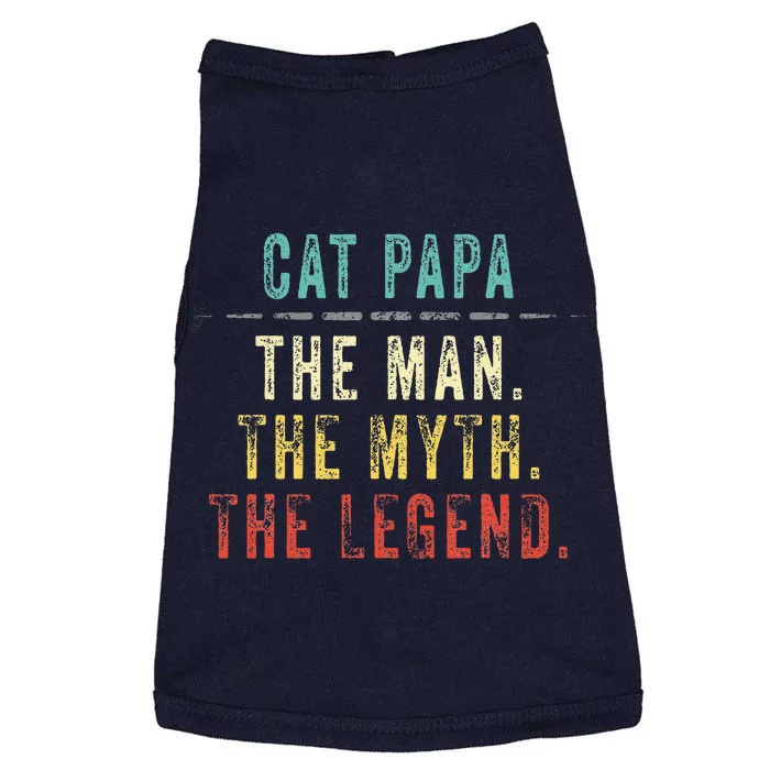 Cat Papa Fathers Day Gift Cat Man Myth Legend Doggie Tank