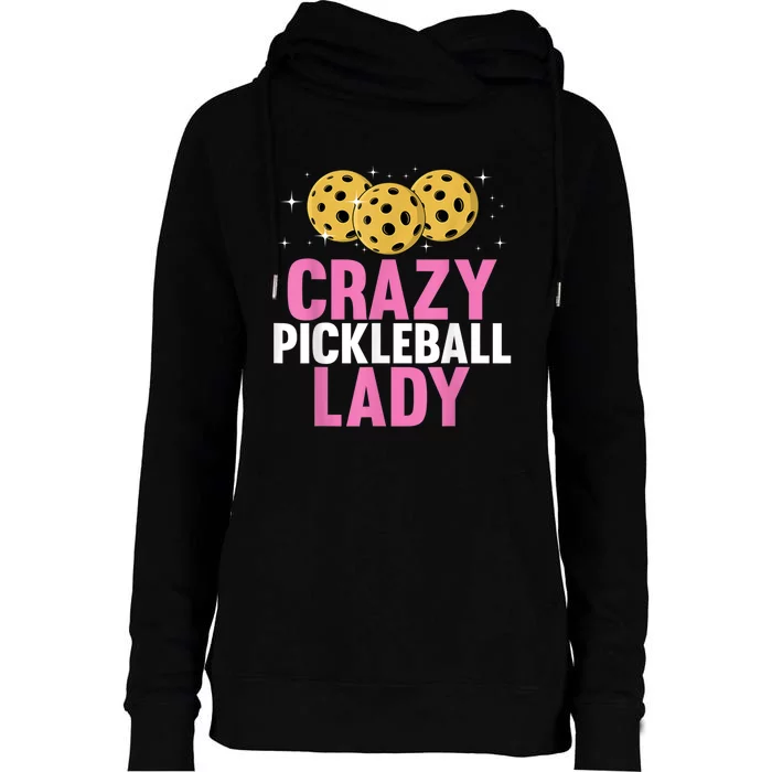 Cool Pickleball For Women, Pickleball Player & Lover Womens Funnel Neck Pullover Hood