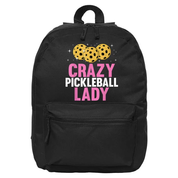 Cool Pickleball For Women, Pickleball Player & Lover 16 in Basic Backpack