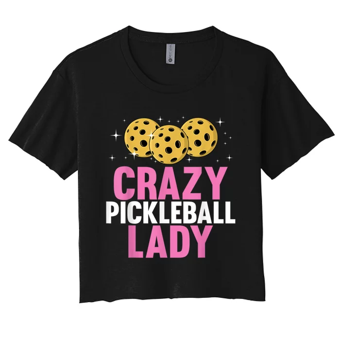 Cool Pickleball For Women, Pickleball Player & Lover Women's Crop Top Tee