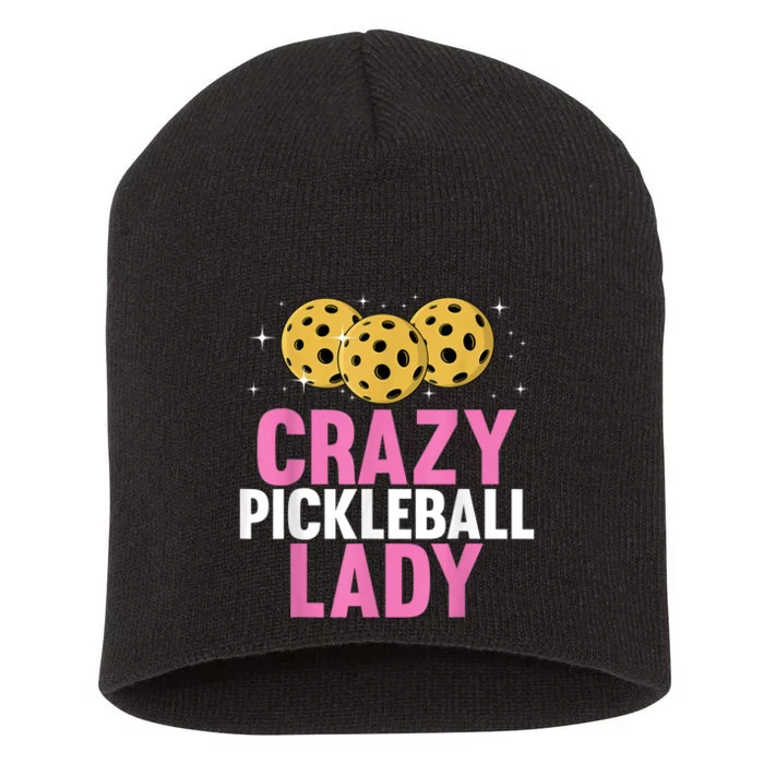 Cool Pickleball For Women, Pickleball Player & Lover Short Acrylic Beanie