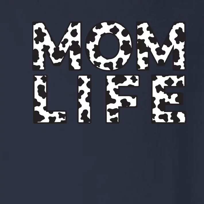 Cow Print Farm Life Mom Life Funny Mothers Day Women Farmer Toddler Long Sleeve Shirt