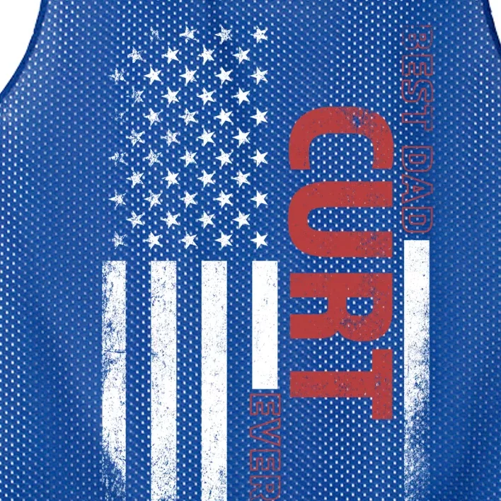 Curt Personalized FatherS Day Gift Flag Best Dad Gift Mesh Reversible Basketball Jersey Tank