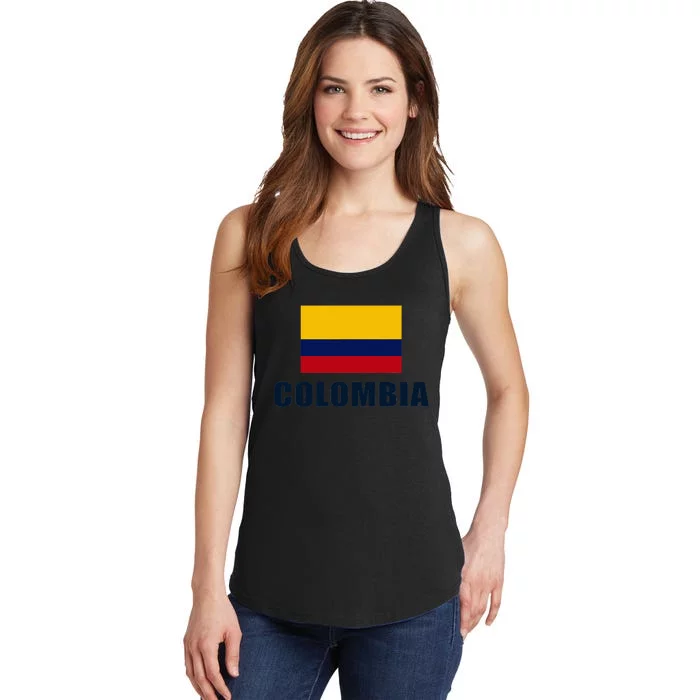 Colombian Pride Flag Gift Ladies Essential Tank