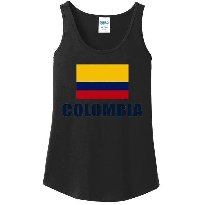 Colombian Pride Flag Gift Ladies Essential Tank