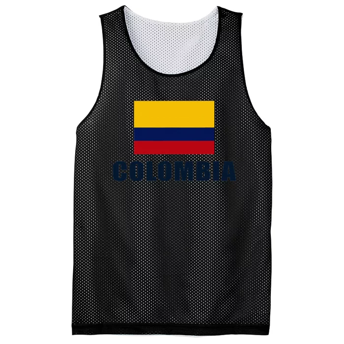 Colombian Pride Flag Gift Mesh Reversible Basketball Jersey Tank