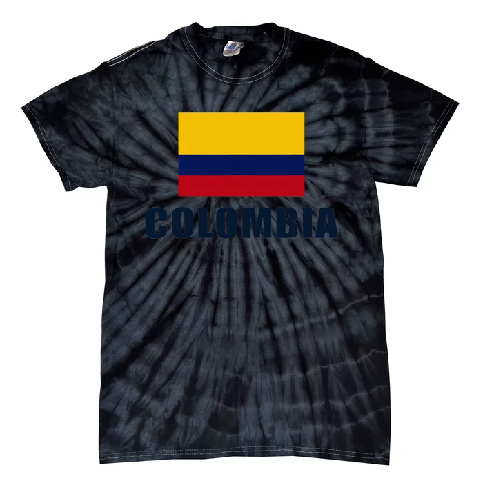 Colombian Pride Flag Gift Tie-Dye T-Shirt