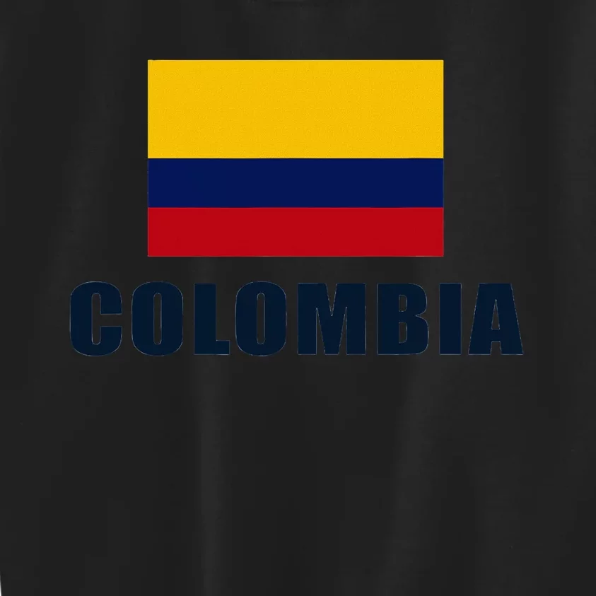 Colombian Pride Flag Gift Kids Sweatshirt