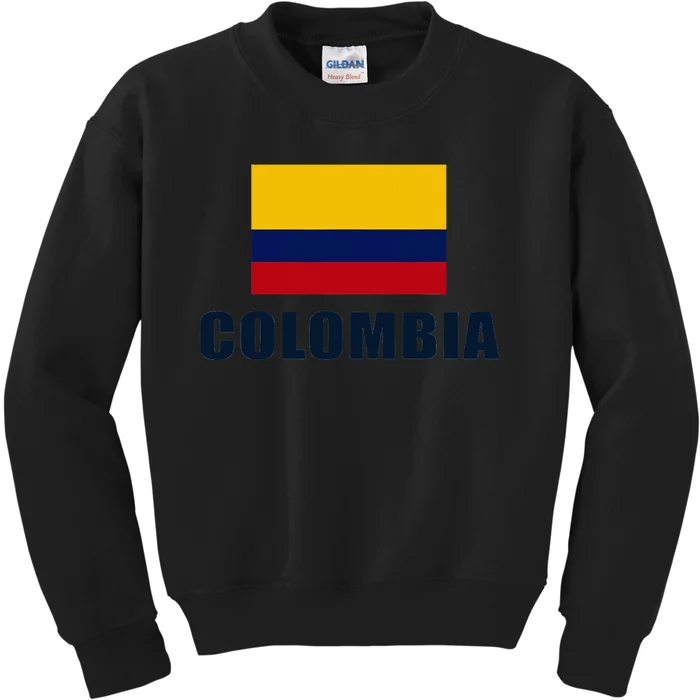 Colombian Pride Flag Gift Kids Sweatshirt