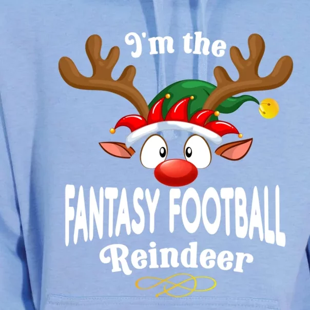 Christmas Pjs Fantasy Football Xmas Reindeer Matching Funny Gift Unisex Surf Hoodie