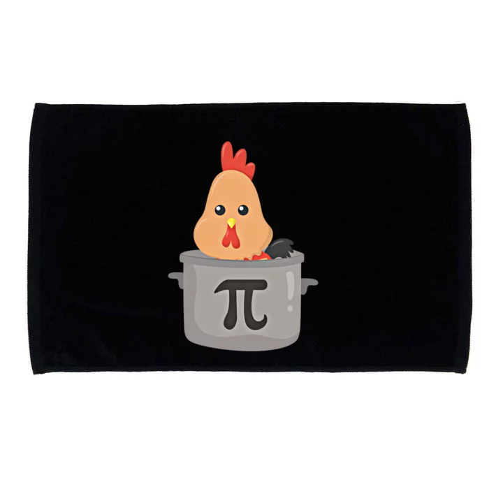 Chicken Pi Gift I Funny Math Teacher Pday Gift Cool Gift Microfiber Hand Towel