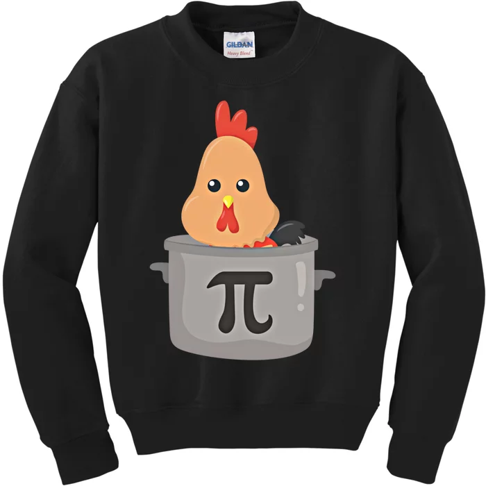 Chicken Pi Gift I Funny Math Teacher Pday Gift Cool Gift Kids Sweatshirt