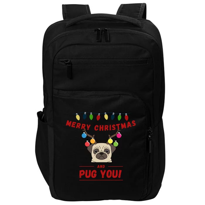 Christmas Pug Gift Impact Tech Backpack