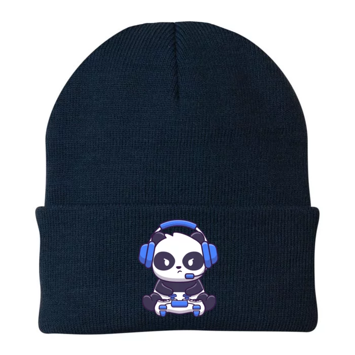 Cute Panda Gaming Knit Cap Winter Beanie