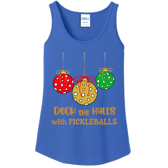 Christmas Pickleball Gift Deck The Halls With Pickleballs Gift Ladies Essential Tank