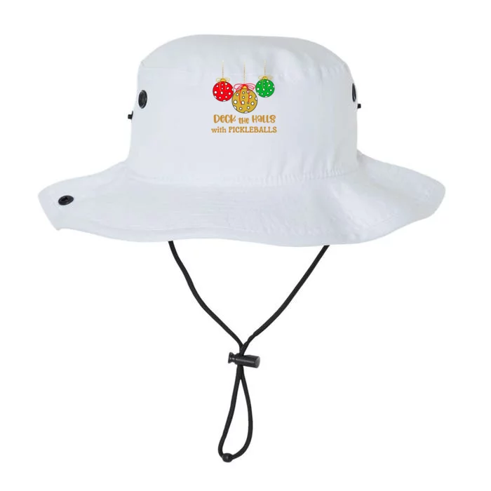 Christmas Pickleball Gift Deck The Halls With Pickleballs Gift Legacy Cool Fit Booney Bucket Hat