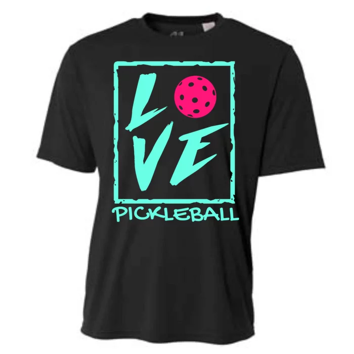 Cute Pickleball Gift Love Pickleball Gift Cooling Performance Crew T-Shirt