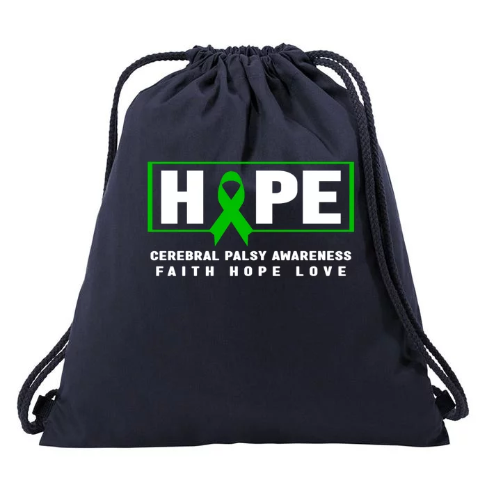 Cerebral Palsy Gift Hope Cerebral Palsy Awareness Gift Drawstring Bag