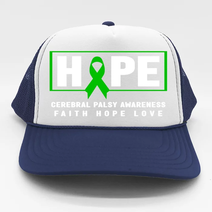 Cerebral Palsy Gift Hope Cerebral Palsy Awareness Gift Trucker Hat