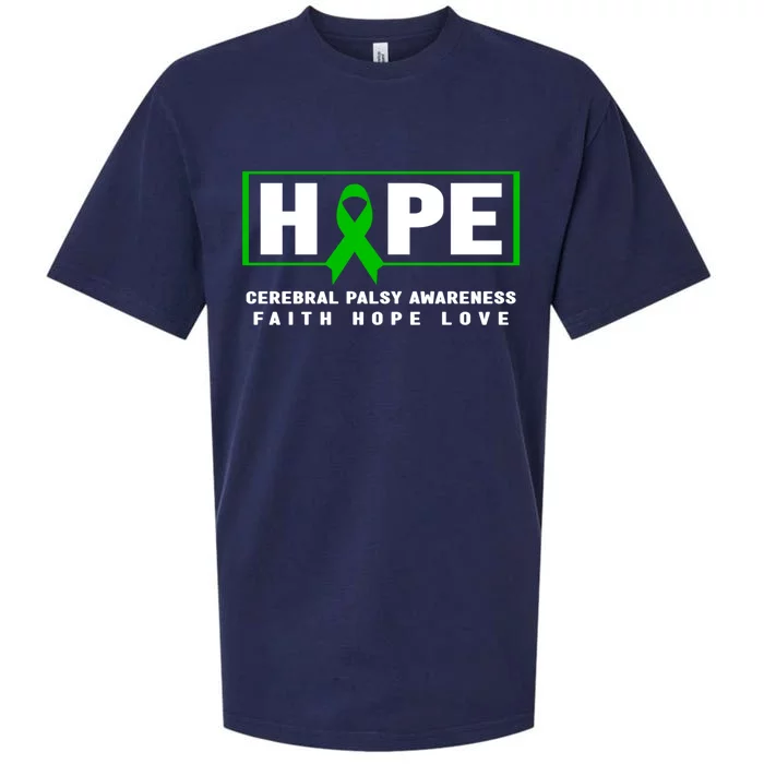 Cerebral Palsy Gift Hope Cerebral Palsy Awareness Gift Sueded Cloud Jersey T-Shirt