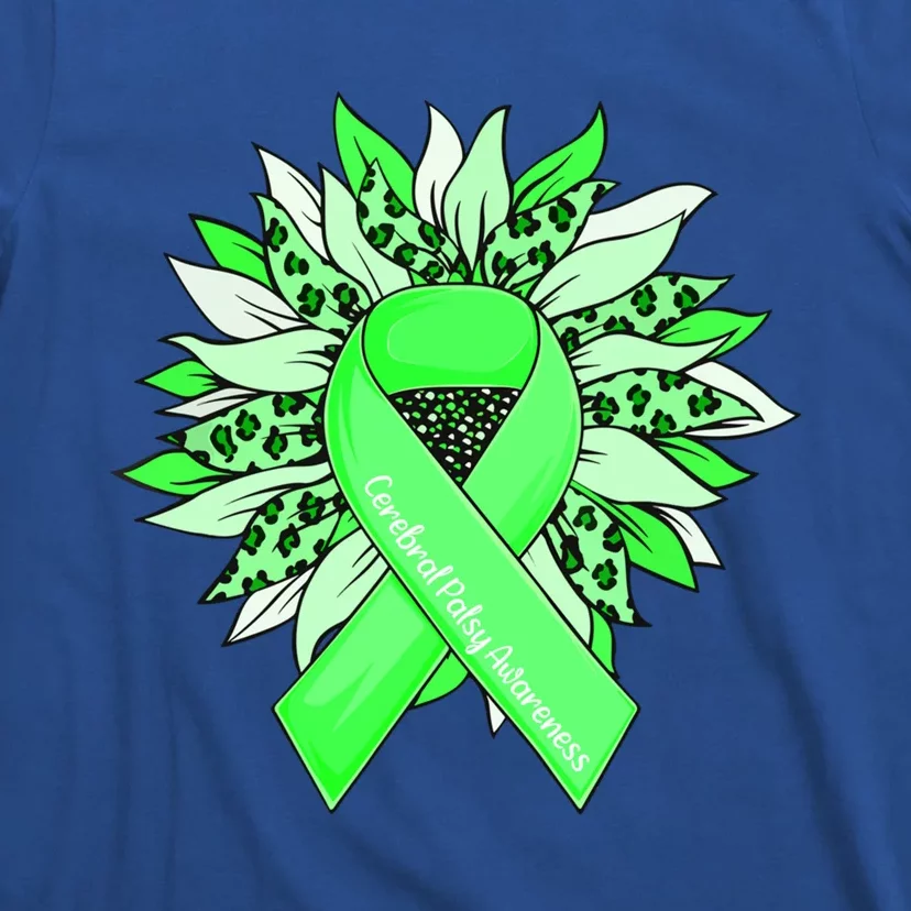 Cerebral Palsy Gift Sunflower Cerebral Palsy Awareness Gift T-Shirt