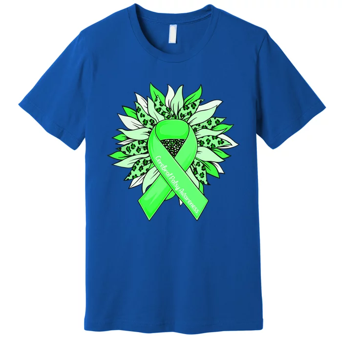 Cerebral Palsy Gift Sunflower Cerebral Palsy Awareness Gift Premium T-Shirt