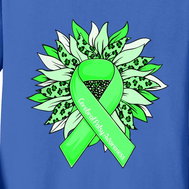 Cerebral Palsy Gift Sunflower Cerebral Palsy Awareness Gift Kids Long Sleeve Shirt