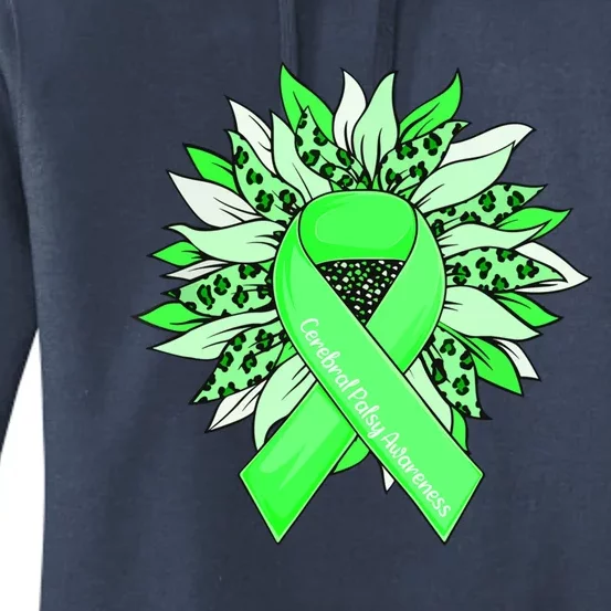 Cerebral Palsy Gift Sunflower Cerebral Palsy Awareness Gift Women's Pullover Hoodie