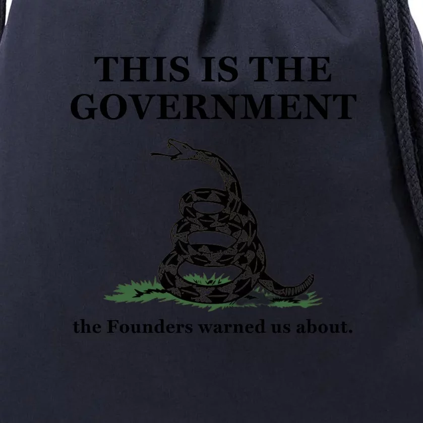 Conservative Patriotic Gadsden Defund The FBI Drawstring Bag