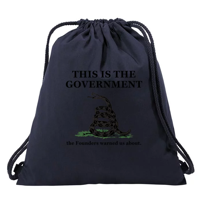 Conservative Patriotic Gadsden Defund The FBI Drawstring Bag