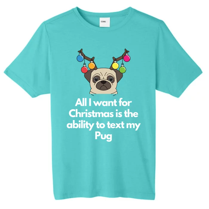 Christmas Pug Gift ChromaSoft Performance T-Shirt