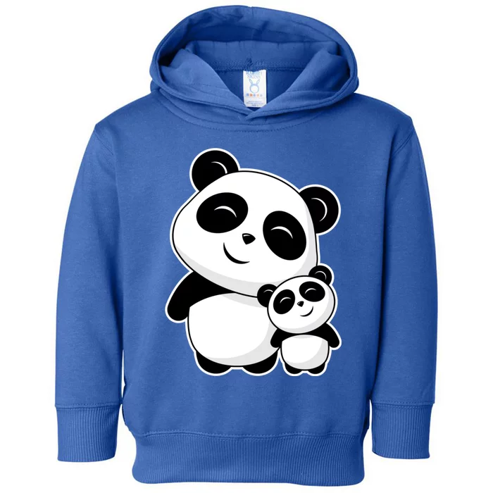 Cute Pandas Gift Siblings Best Friend Valentines Day Panda Bear Gift Toddler Hoodie