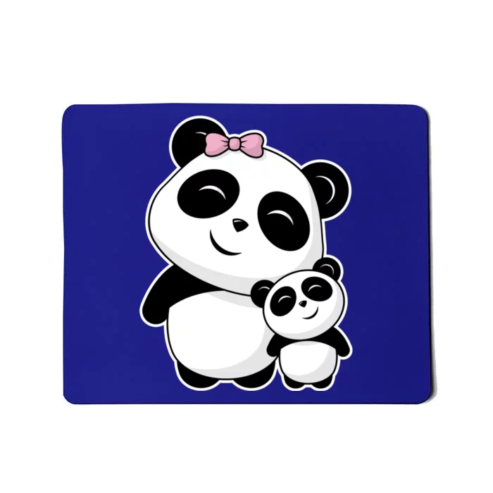 Cute Pandas Gift Siblings Best Friend Valentines Day Panda Bear Funny Gift Mousepad