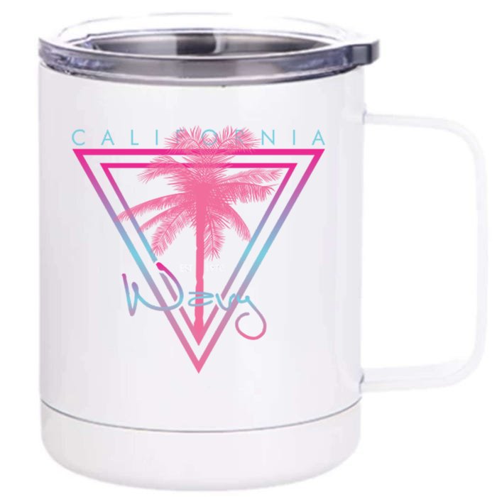 California Palm Gift Front & Back 12oz Stainless Steel Tumbler Cup