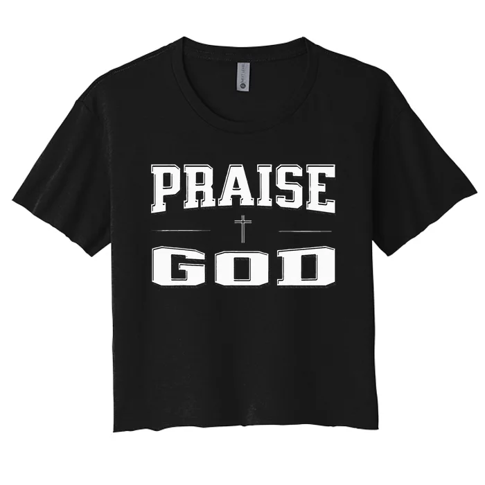 Christian Praise God Women's Crop Top Tee