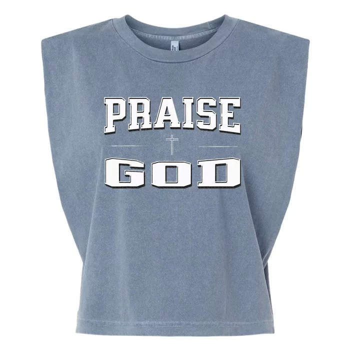 Christian Praise God Garment-Dyed Women's Muscle Tee