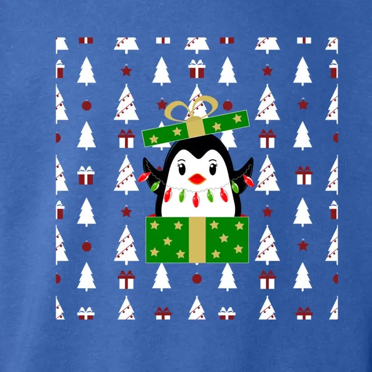 Christmas Penguin Gift Toddler Hoodie