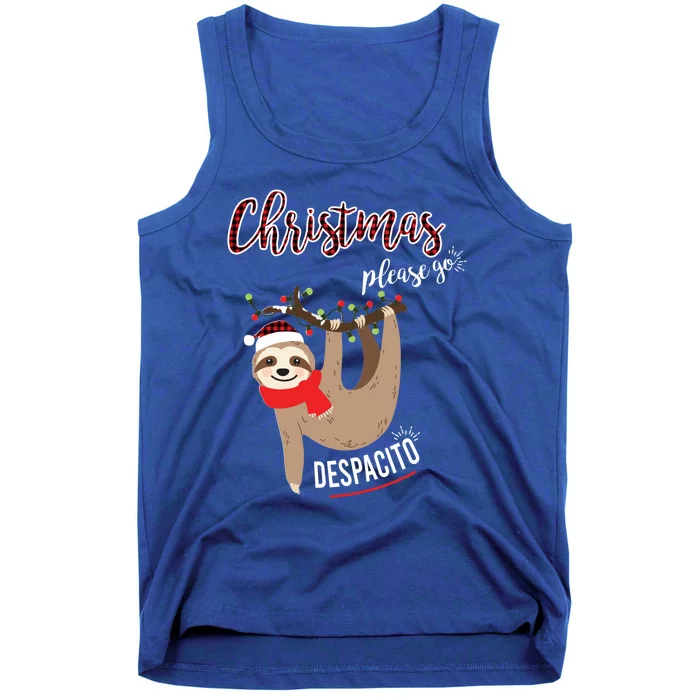 Christmas Please Go Sloth Merry Slothmas Gift Tank Top